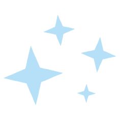 three blue stars on a white background