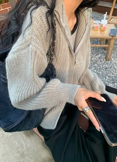 Size (CM) Dress Length Chest Sleeve One size 57 110 64 Model is 162cm 43kg wears Cheap Ribbed Knit Outerwear, Zip Up Knit Sweater Outfit, Zip Up Sweater Outfit, Blue Style Fashion, Cardigan Outfits, Swaggy Outfits, Blue Style, Women Outfit, Fashion Fits