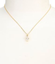 kate spade new york Signature Solitaire Short Pendant Necklace | Dillard's Short Pendant Necklace, So Kate, Perfect Handbag, Live Colorfully, Fashion Editor, Gold Pendant Necklace, Dillard's, Kate Spade New York, Clothing Accessories