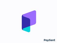 a purple and blue logo with the word payent on it's left side