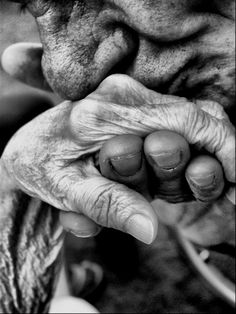 an older person holding their hands together with the caption new age gents chivaly has no age, color or shape it's times