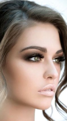 Bold Brows and Flawless Skin Nude Lips, Makijaż Smokey Eye, Makeup Base, Eye Make, Wedding Hair And Makeup, Prom Makeup