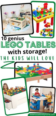 there are lego tables with storage and kids will love them as much as they can