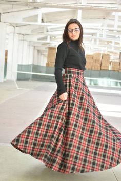 "Elegant high waisted plaid skirt made of wool mix available in two patterns and a wide range of sizes. ◈ Stylish and chic fashion is our shared dream! You can be sure that this piece is made with a lot of love and craftsmanship. ◈ S I Z I N G ◈ This item is available from XS to 4XL. Please, have a look at my Size Chart below before placing your order. ◈ D E L I V E R Y ◈ This item will be shipped in up to 5 days after your order was placed. We ship with a standard post or Express courier depend Winter Full-length Pleated Skirt, Winter Full Length Lined Skirt, Full Length Lined Skirt For Winter, Scottish Plaid Skirt For Winter, Plaid Midi Skirt With Lining, Plaid Midi Skirt With Lined Detail, Winter Scottish Plaid Skirt, Scottish Style Plaid Skirt For Fall, Scottish Plaid Skirt For Fall