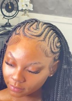 Hair Braid Designs, Cornrows Natural Hair, Cornrows Braids For Black Women, Braided Hairstyles For Teens, Short Box Braids Hairstyles, Black Ponytail Hairstyles, Cute Braided Hairstyles, Hair Help, Twist Braid Hairstyles