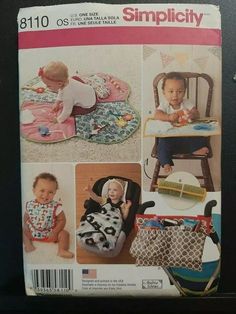 an image of baby's and infant's bibs in the magazine simplicity