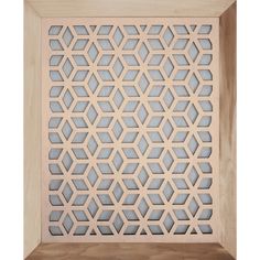 a wooden frame with an intricate pattern on it