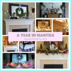 a collage of photos with the words a year in mantles