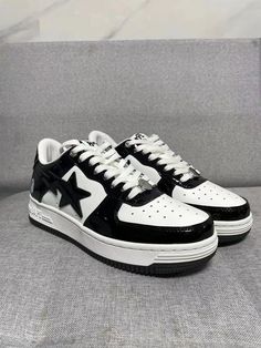 Bapesta Shoes, Bape Shoes, Black Patent Leather Shoes, Shoe Wishlist, Clothes Black