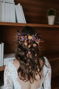 Dried Flower Comb / Tiara / Crown /boho Floral Haircomb / Bridal Hairpiece / Crown / Flower Comb - Etsy Black Wedding Hairstyles, Boho Flower Crown, Bridal Hairpiece, Floral Comb, Crown Flower, Flower Comb, Flower Crown Wedding, Tiara Crown, Halloween Orange