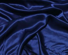 Dark Blue - Silk Charmeuse100% Silk Dark Blue Rooms, 1920s Aesthetic, Charmeuse Fabric, Blue Kimono, Blue Silk Dress, Dark Blue Dress, From Santa, Blue Bedding, Blue Outfit