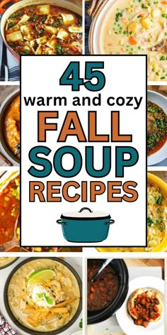 cold weather dinner ideas easy Fall Soup Recipes Healthy, Soups Recipes, Hearty Soup Recipes, Soup Ideas, Fall Soup, Homemade Soup Recipe, Fall Soup Recipes, Best Soup Recipes, Delicious Soup Recipes