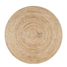 a round rug on a white background