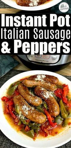 instant pot italian sausages and peppers in the slow cooker