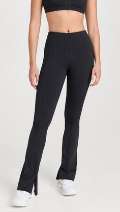 Fabric: Mid-weight ribbed performance jerseyFlare silhouette with zip cuffsReflective logosDesigned for medium-impact activitiesMoisture-wicking, 4-way stretch fabricShell: 58% nylon/24% spandex/18% polyesterWash coldImported, VietnamStyle #ALOYG30413 Flare Legging, Alo Yoga Pants, Flare Leggings, 4 Way Stretch Fabric, Comfy Hoodies, Alo Yoga, Sports Leggings, Yoga Women, New Trends