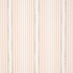 a pink and white striped wallpaper with vertical stripes