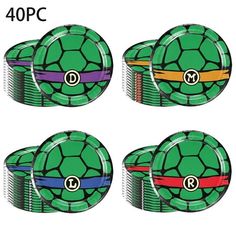 teenage mutant ninja turtles party plates and napkins set of 4 for $ 10 99