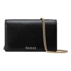 (WMNS) Gucci Chain Wallet With Gucci Script 'Black Leather' 772643-0OP0N-1000 Gucci Chain Wallet, Gucci Chain, Limited Edition Sneakers, Chain Wallet, Apparel Shop, Sports Sneakers, Wallet Chain, Sport Sneakers, Black Leather