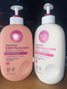 These eos lotions is the BEST thing ever to be made🫧. Pink champagne and Strawberry dream both smell so amazing🤩🤩! Get yours today from the offical EOS website, Target, or Walmart 🩷 Eos Lotion, Pink Champagne, Natural Skin, Eos, Dry Skin, Body Lotion, Sensitive Skin, Lotion, Champagne