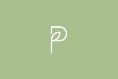 the letter p in white on a green background