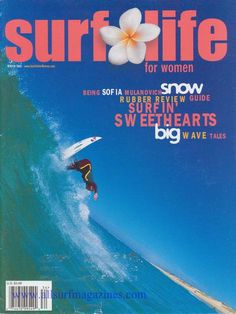 the front cover of surf life magazine