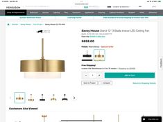 the website for lighting fixtures is displayed