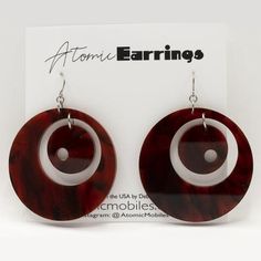 Groovy Atomic Earrings - midcentury retro space age inspired - by AtomicMobiles.com. Shop now at https://atomicmobiles.com/collections/atomic-earrings #retrofashion #modernearrings #atomicearrings Nickel-free Retro Dangle Earrings, Adjustable Nickel-free Retro Earrings, Retro Sterling Silver Earrings For Gift, Retro Sterling Silver Earrings Gift, Adjustable Retro Round Earrings, Handmade Retro Earrings For Everyday Wear, Modern Adjustable Nickel-free Plug Earrings, Handmade Retro Jewelry For Everyday Wear, Handmade Retro Everyday Earrings