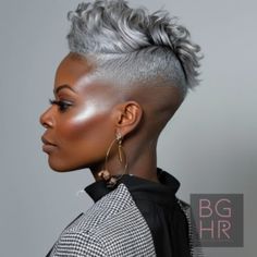 Rock Your Style with Bold Colored Pixie Cuts – Find Your Shade! – Black Girls Hair Rocks Wavy Undercut, Pixy Cut, Afro Mohawk, Pixie Cuts For Black Women, Colored Pixie, Coloured Pixie Cut, Pixie Cut Shaved Sides, Low Haircuts, Fade Haircut Women