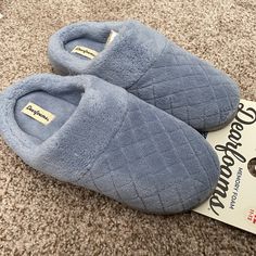 Nwt, Baby Blue, Dear Foams, Memory Foam, Xl, 11/12, Slipper, House Shoe, Winter Winter Color, House Shoes, Winter Colors, Baby Blue, Memory Foam, Color Blue, Slippers, Women Shoes, Women Shopping