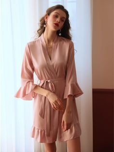 Discover chic ways to embrace the elegance of French romance with our Luxurious Satin Sexy Sleepwear Robe. This exquisite sleepwear set exudes romantic allure and sophistication, making it the perfect choice for those special nights.
Indulge in the luxury of our Luxurious Satin Sexy Sleepwear Robe and transform your nights into moments of elegance and sensuality. Whether you're celebrating a special occasion or simply enjoying a quiet evening, this sleepwear set is your gateway to timeless roman Linen Nightgown, French Romance, Belted Robe, Silk Nightgown, Women's Sleepwear, Sleepwear Sets, Flounce Sleeve, Sleepwear Robe, Sleepwear Women