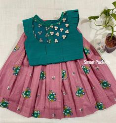 Traditional Baby Dresses, Pattu Langa, Kids Maxi