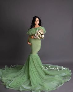 Bringing elegance to motherhood 💕 Our maternity gowns are designed to make you feel beautiful and confident during one of life's most precious moments. Sage Green Maternity Dress Photoshoot, Green Maternity Dress Photoshoot, Green Maternity Dresses, Gown Green, Maternity Photoshoot Poses, Light Olive Green, Maternity Gown, Western Outfits Women, Maternity Gowns