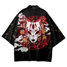 Check out this amazing 🈹 Inari Fox Haori 🈹 Shop & Grab 15% off with code 🎁 JPIN 🎁 Inari Fox, Japanese Kimono Traditional, Streetwear Cardigan, Kimono Traditional, Robe Women, Harajuku Fashion, Japanese Kimono