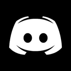 a black and white logo with two eyes