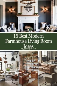 Discover the best modern farmhouse living room ideas to transform your space into a cozy, stylish retreat. From rustic wood accents to chic neutral palettes, explore design ideas that blend contemporary flair with timeless farmhouse charm. Whether you're looking to update your decor with cozy furniture, farmhouse-inspired lighting, or creative storage solutions, these ideas will inspire your dream living room. Pin your favorites for a rustic yet modern home makeover! #ModernFarmhouse #LivingRoomDecor #FarmhouseStyle #HomeDesign #InteriorInspiration Timeless Farmhouse Style, Modern Farmhouse Design Living Room, Open Concept Living Room Inspiration, Colonial Farmhouse Interior Design, Modern Farmhouse Interior Design Ideas, Neutral Decorating Ideas, Colonial Farmhouse Decor, Modern Farmhouse Living Room Wall Decor, Contemporary Farmhouse Living Room