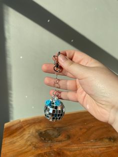 sky blue beaded smiley disco ball beaded keychain Valentines Keychain, Disco Ball Keychain, Beaded Keychain, Beaded Keychains, Disco Ball, Blue Beads, Smiley, Sky Blue, Blue Sky