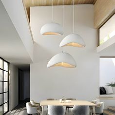 Modern Wabi Sabi, Wabi Sabi Design, Minimalist Japanese, Living/dining Room, Japan Design, Bedroom Loft, Dining Room Bar, Led Pendant Lights, Pendant Chandelier