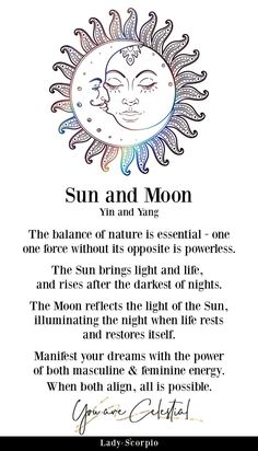 the sun and moon poem written by lady scorpo