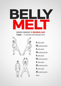 a poster with instructions for how to do belly melt