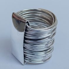 Multi Wire Wrap Ring, 925 Sterling Silver Ring, Long Stackable Ring, Tube Ring, Handmade Ring, Wrap Ring, Women Ring, Gift For Women ★PRODUCT DETAILS★ SKU:- DJ-3244-WR PRODUCT:- Boho Stackable Ring STYLE:- Multi Wire Wrap Ring RING WIDE:-16MM Approx. METAL:- 925 Sterling Silver METAL PURITY:- 925 ★ Important things to know before buying: ★Order valuing USD 300 & below, Jewelry will be packed in a signature pouch. ★ COLOR VARIATION:- * Due to matrix images or your display setting product color may vary from the original image of the product. ★ WEIGHT VARIATION:- * As to deliver our customers premium quality products we manufacture again, due to which the Gold weight & Gem weight may vary ±10%. ★ DELIVERY TIME:- * Countries like USA & Europe: 7 working days delivery. Other countries: 7-10 wo Wire Wrap Ring, Ring Wrap, Important Things To Know, Wrap Ring, Wire Wrapped Rings, Women Ring, Stackable Ring, Ring Style, Wrap Rings