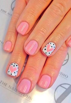 Polka Dot Nail Art Designs, Dot Nail Art Designs, Nail Art Cute, Polka Dot Nail Art, Valentine Nail Art, Dot Nail Art, Cute Nail Art Designs, Nail Designs Valentines, Polka Dot Nails