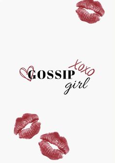 two red lipsticks with the words gossip girl