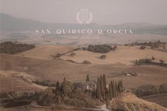 an image of the san quirico d'orcia website