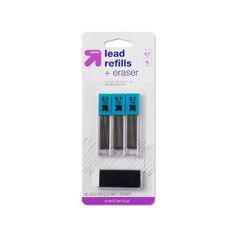 3pk lead refills and eraser