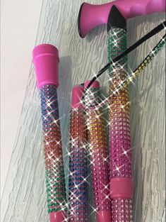 Rainbow Rhinestone Bling Folding Walking Cane Pink Sparkly | Etsy Cripple Punk, Cane Decorations, Disabled Fashion, Post Surgery Gift, Wheelchairs Design, Folding Cane, Canes Decor, Arizona City, Surgery Gift