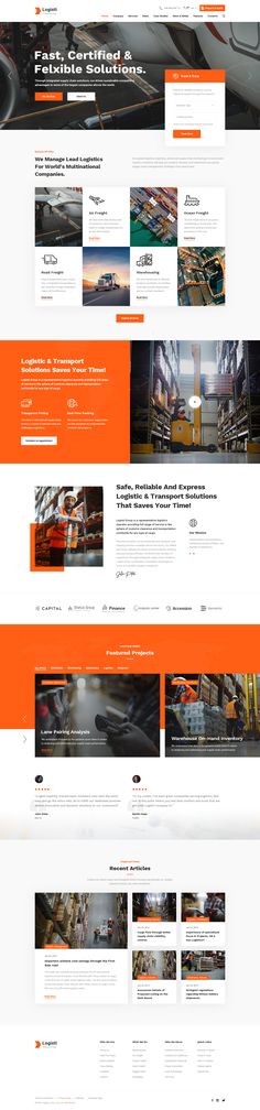 an orange and white website design for a car repair business, with multiple images on it