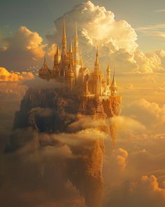 an image of a castle in the clouds