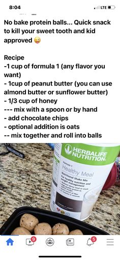 an image of some food in a pan on the counter with instructions to make it