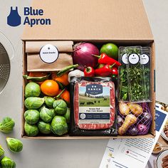 a box filled with lots of different types of food