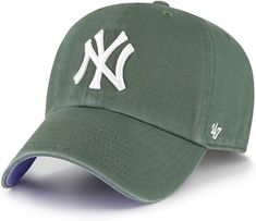 PRICES MAY VARY. Relaxed Fit, Garment Washed: Ensures a comfortable and laid-back style. Fashionable Dad slouch New York Yankees Baseball hat style to ensure that your fandom and fashion go hand in hand! Self Fabric Strap: Features an adjustable strapback for a customizable fit, great to wear on any occasion including game day, lounging at home, parties and events! Front: Raised Premium Quality Embroidery Logo: Showcases the iconic New York Yankees Baseball Team logo with a raised embroidery des Green New York Yankees Hat, Baseball Hat Style, Baseball Teams Logo, New York Yankee Hat, Yankees Cap, Yankees Hat, Purple Bottom, Xmas 2024, New York Yankees Baseball